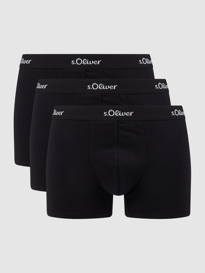 s.Oliver RED LABEL Trunks mit Stretch-Anteil im 3er-Pack Black 1