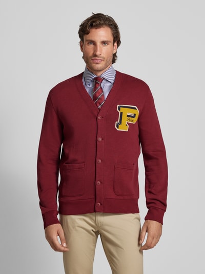 Polo Ralph Lauren Cardigan met labelbadge Donkerrood - 4