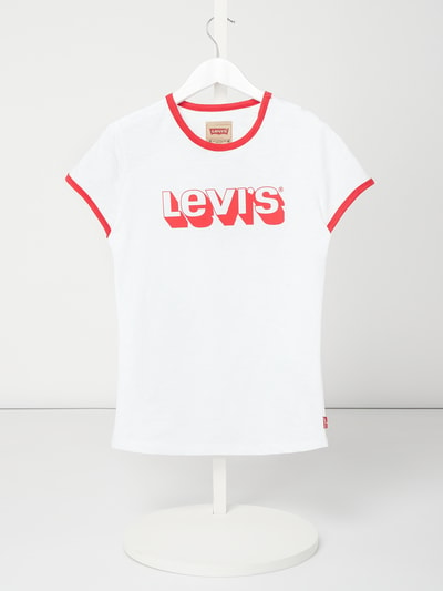 Levi’s® Kids T-shirt met logo in 3D-look Wit - 1