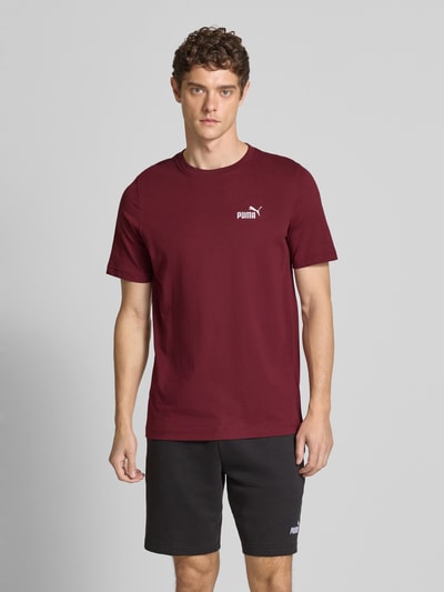 PUMA PERFORMANCE T-Shirt mit Label-Stitching Bordeaux 4