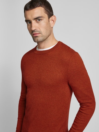 MCNEAL Gebreide pullover met ronde hals Terracotta gemêleerd - 3