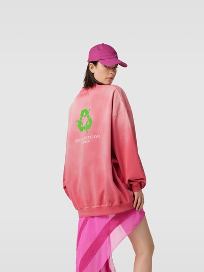 VETEMENTS Sweatshirt mit Statement-Stitching Pink Melange 5