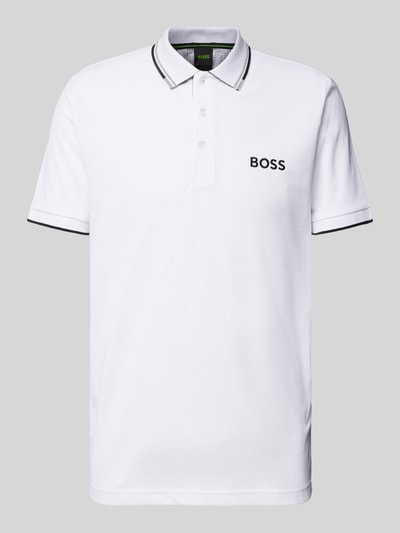 BOSS Green Koszulka polo o kroju regular fit z wyhaftowanym logo model ‘Paddy’ Biały 2