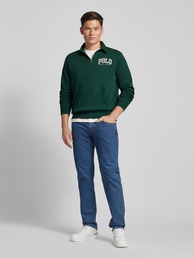 Polo Ralph Lauren Sweatshirt met kangoeroezak Flessengroen - 1