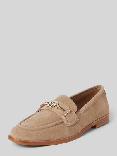 BOSS Loafers mit Label-Applikation Modell 'Helyan' Beige 1