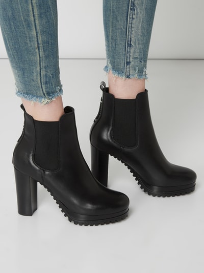 Tommy Jeans Chelsea-boots van leer Zwart - 3