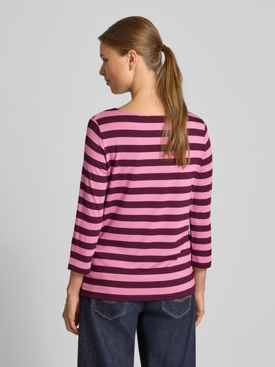 More & More Bluzka z długim rękawem o kroju regular fit z imitacji dzianiny z mieszanki wiskozy Mocnoróżowy 5