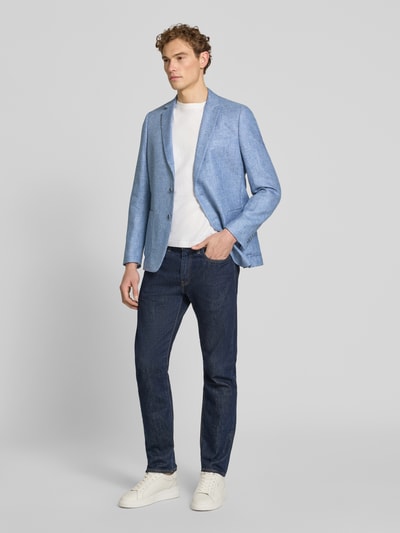 s.Oliver BLACK LABEL Regular Fit Anzugsakko aus Leinen-Mix Hellblau 1