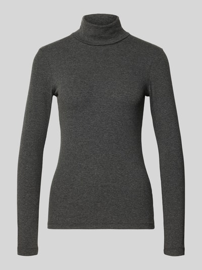Marc O'Polo Bluzka z długim rękawem o kroju slim fit z mieszanki modalu Ciemnoszary melanż 2