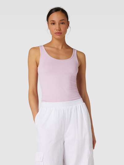 QS Top mit Rundhalsausschnitt Modell 'Basic' Flieder 4