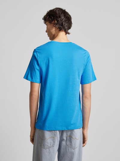 Jack & Jones T-Shirt mit geripptem Rundhalsausschnitt Royal Melange 5