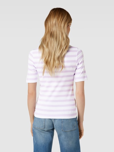 Esprit T-shirt met streepmotief Lila - 5