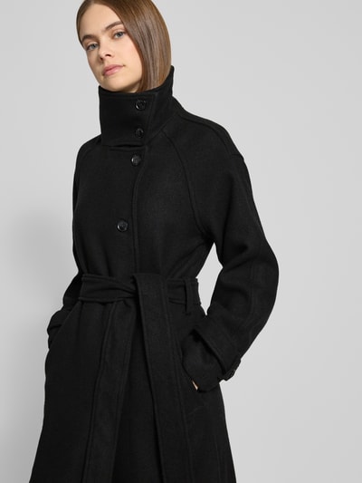 Gina Tricot Straight Fit Mantel mit Woll-Anteil Black 3