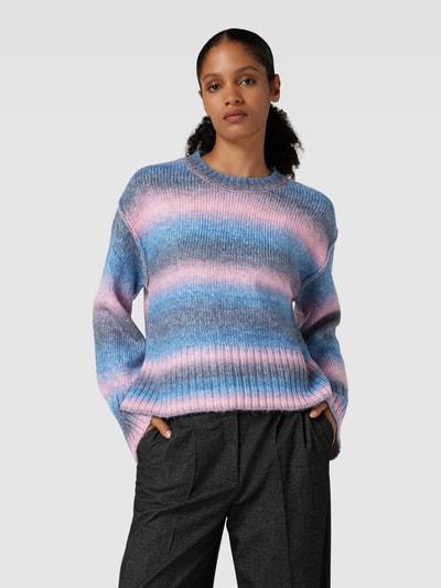 Vero Moda Strickpullover mit Lanawoll-Anteil Modell 'Aqua' Blau 4