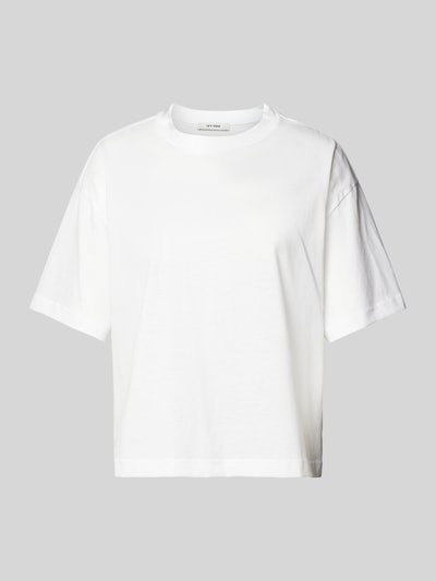 Ivy Oak T-shirt met geribde ronde hals Wit - 2