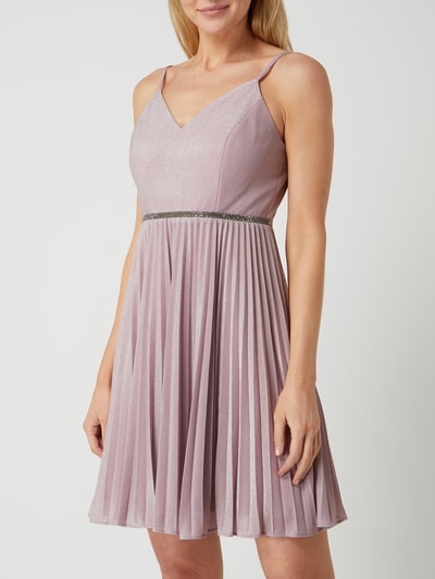 Jake*s Cocktail Cocktailkleid mit Pliseefalten Mauve Melange 4