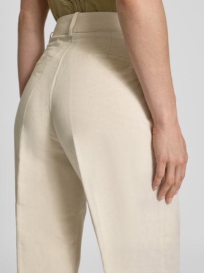 Christian Berg Woman Spodnie materiałowe z wpuszczanymi kieszeniami w stylu francuskim Gliniany 3