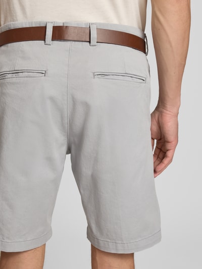 Jack & Jones Regular Fit Chino-Shorts mit Gürtel Modell 'MARCO FRANCO' Mittelgrau 3