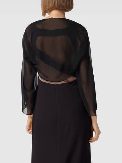 SWING Cocktailjacke im semitransparenten Design Black 5