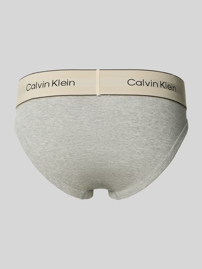 Calvin Klein Underwear Slip met logostitching, model 'Redefined' Lichtgrijs - 3