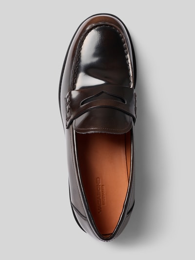 Produktfoto, Loafer aus echtem Rindsleder Modell 'LINN' von Vagabond, glattes dunkelbraunes Leder, dezente Nähte, Damen Loafer von Vagabond