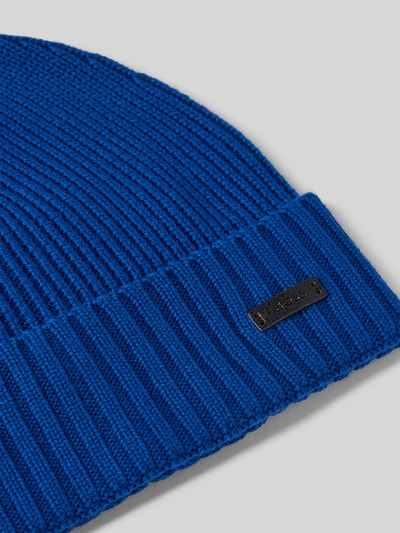 BOSS Beanie mit Label-Badge Modell 'Fati' Royal 2