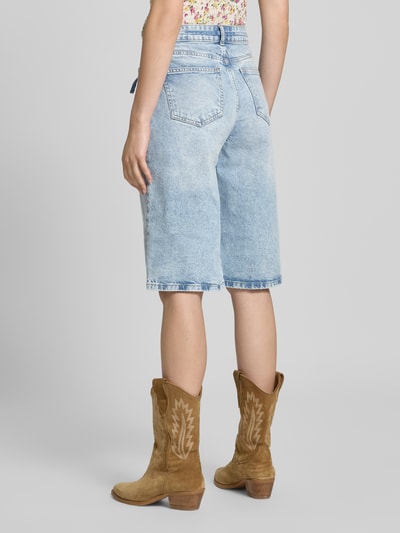 Pieces Loose Fit Jeansshorts aus Baumwoll-Mix Modell 'SELMA' Jeansblau 5