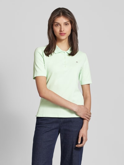 Tommy Hilfiger Regular fit poloshirt met logostitching, model '1985' Mintgroen - 4