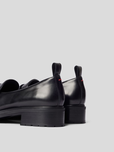 Aeyde Tassel-Loafer aus echtem Leder Schwarz 3