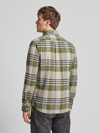 Jack & Jones Premium Slim fit vrijetijdsoverhemd met button-downkraag, model 'BLUNORRIS' Groen - 5