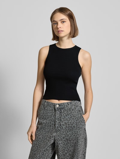 Review Crop Top mit Rundhalsausschnitt Black 4