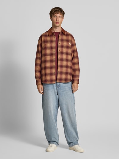 Calvin Klein Jeans Slim fit overhemdjack met borstzakken Middenbruin - 1