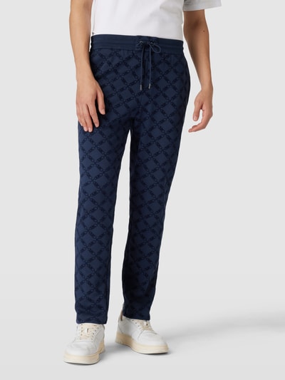 Michael Kors Sweatpants met tunnelkoord, model 'EMPIRE' Donkerblauw - 4