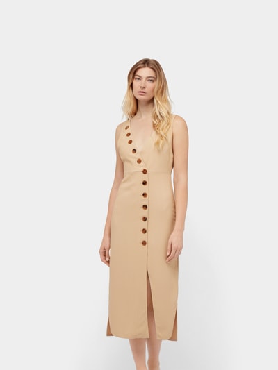 Khaite Ärmelloses Kleid Beige 4