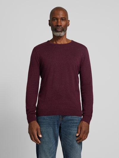 s.Oliver RED LABEL Gebreide pullover met ribboorden Paars - 4