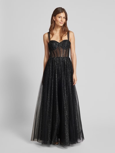 Hey Kyla Abendkleid mit Herz-Ausschnitt Black 4