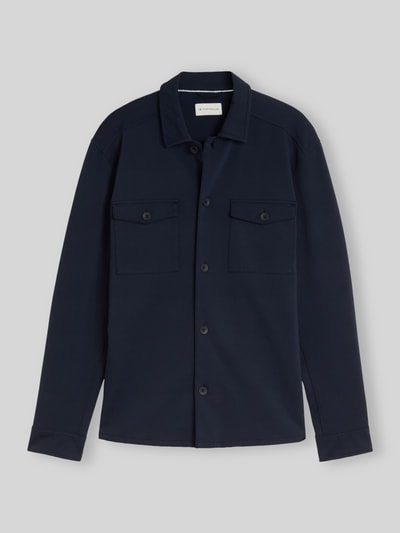 Tom Tailor Regular Fit Freizeithemd aus Baumwoll-Mix Marine 2