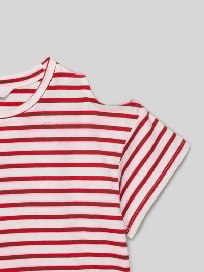 Mango T-Shirt mit Cut Outs Rot 2