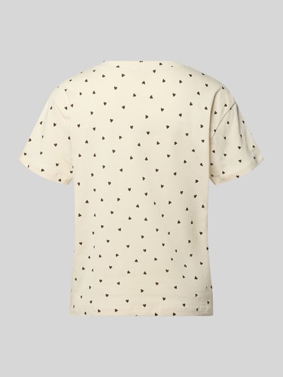 Produktfoto, Pyjama-Oberteil mit Rundhalsausschnitt von Jake*s Casual, Reine Baumwolle, Regular-Fit, Optik:Allover-Muster