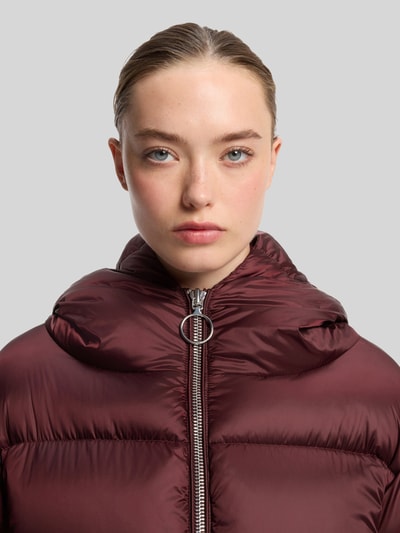 HUGO Relaxed Fit Daunenjacke mit Kapuzenkragen Modell 'Francesca-2' Bordeaux 3