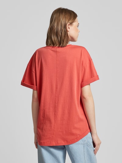 G-Star Raw T-shirt met labelstitching Rood - 5