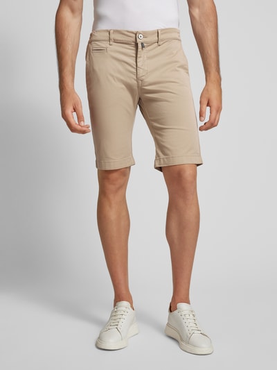 Pierre Cardin Bermuda in effen design Beige - 4