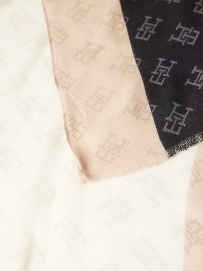 Tommy Hilfiger Schal mit Logo-Muster Modell 'The Contemporary Scarf' Beige 2