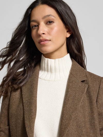 Barbour Comfort fit gebreide pullover van een mix van katoen en wol, model 'SERENA' Ecru - 3