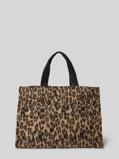Liu Jo White Tote bag met labelstitching Donkerbruin - 4