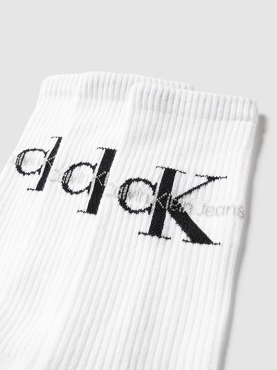 Calvin Klein Jeans Socken mit Label-Detail im 3er-Pack Modell 'DESMOND' Weiss 2