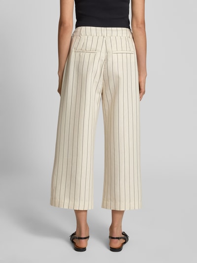 comma Culotte van viscosemix met steekzakken Wit - 5