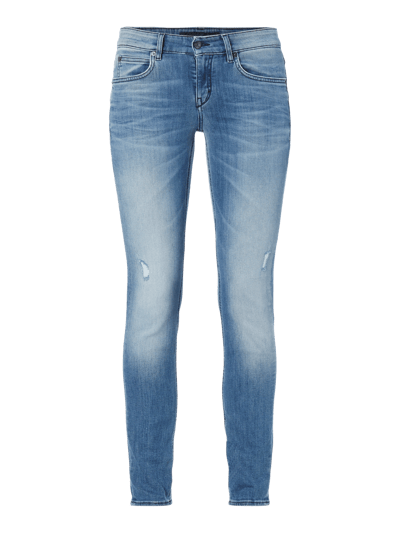 Drykorn Skinny Jeans im Used Look Jeansblau 1