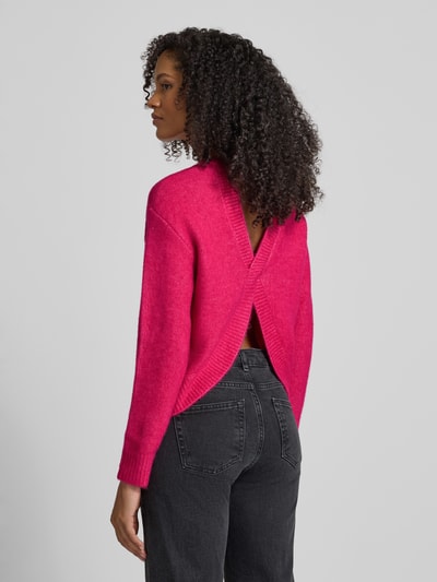 SUNCOO PARIS Strickpullover mit Rundhalsausschnitt Modell 'PLAMEDI' Pink 5