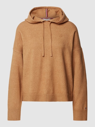 Tommy Hilfiger Hoodie in gebreide look Camel - 2